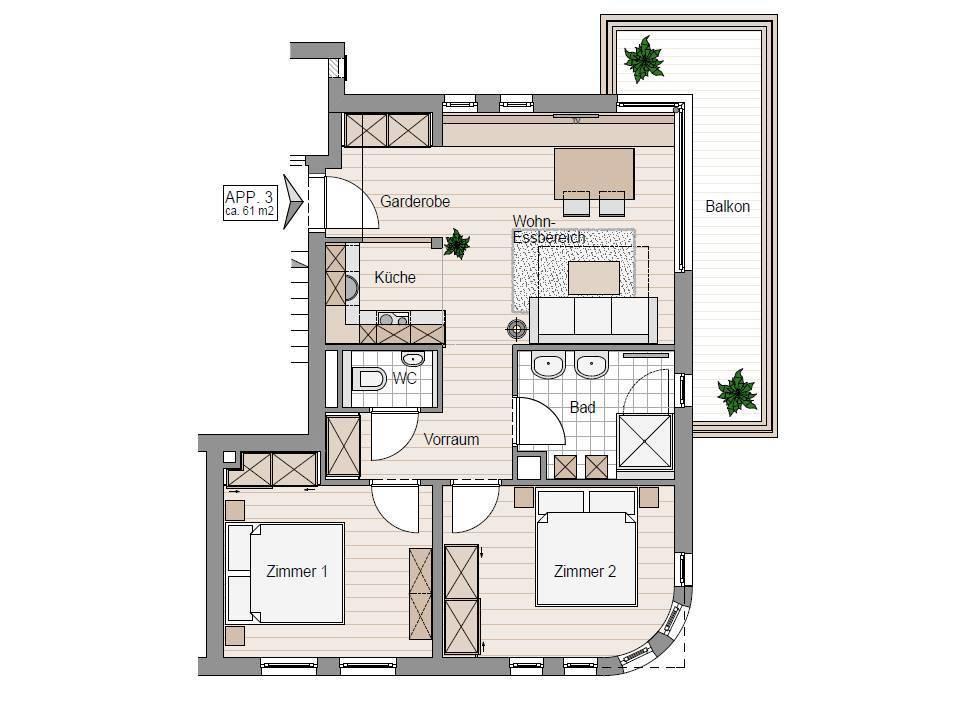 Steinberghaus Apartments 레오강 객실 사진