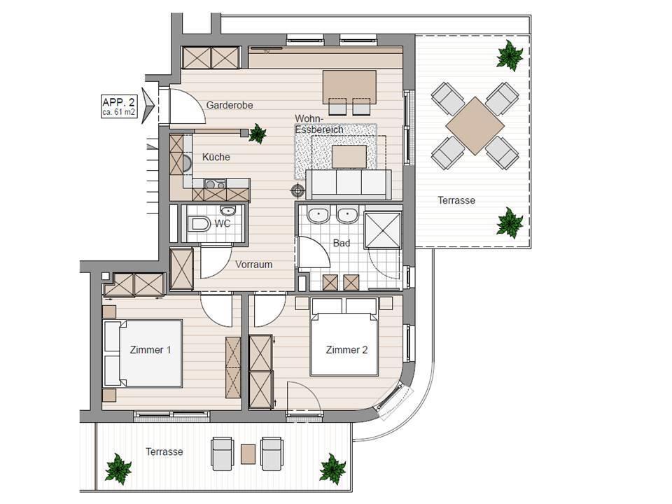 Steinberghaus Apartments 레오강 객실 사진